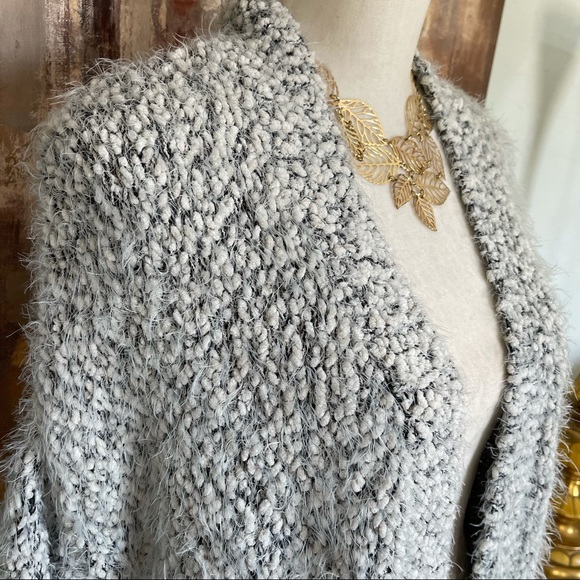 Zara Fuzzy Open Cardigan Sweater Size S - Picture 2 of 6